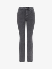 Jean skinny taille haute - Gris anthracite - 1