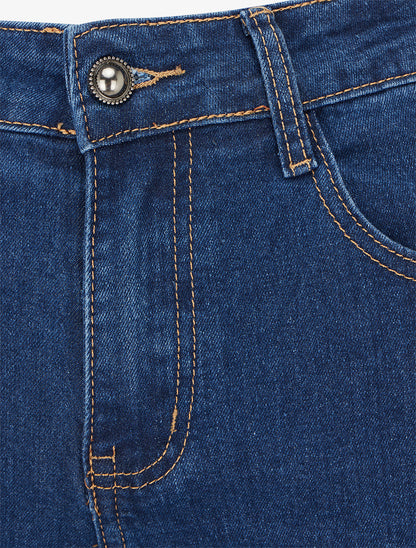 Jean classique wide leg - Bleu denim - 3