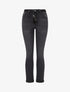 Jean à revers et ceinture à nouer - Gris anthracite - 1