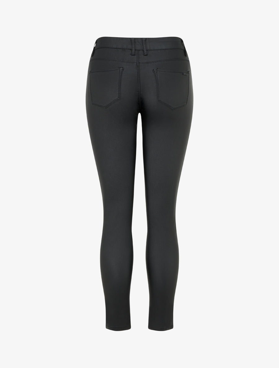 Jean skinny effet ciré - Noir - 2