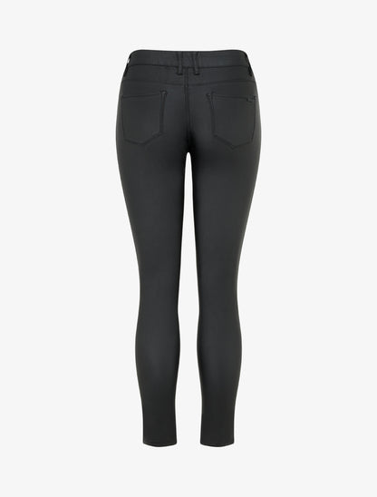 Jean skinny effet ciré - Noir - 2