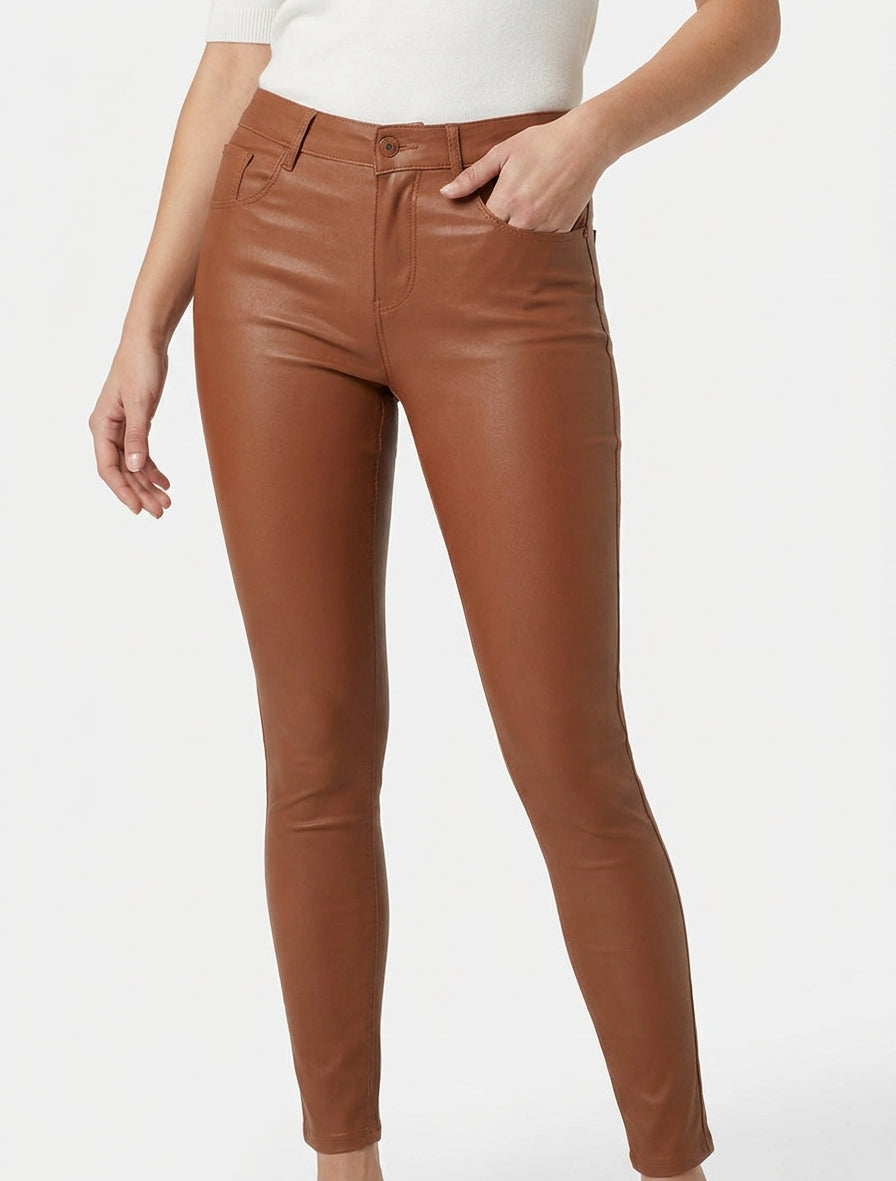 Jean skinny efecto encerado - Óxido