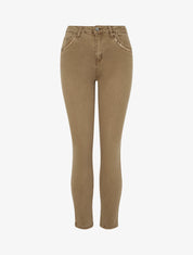 Jean skinny à poches à sequins - Marron clair - 1