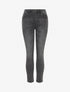 Jean slim délavé à taille haute - Gris foncé - 1