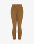 Jean slim uni à taille haute - Jaune moutarde - 1