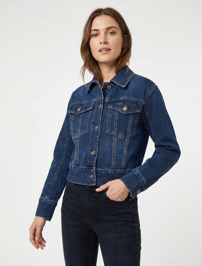 Chaqueta vaquera recta - Azul