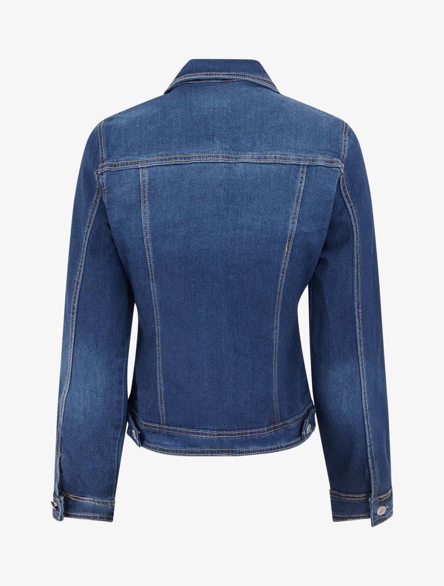 Chaqueta vaquera entallada - Azul