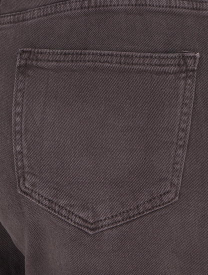 Jean uni wide leg - Marron/gris - 3