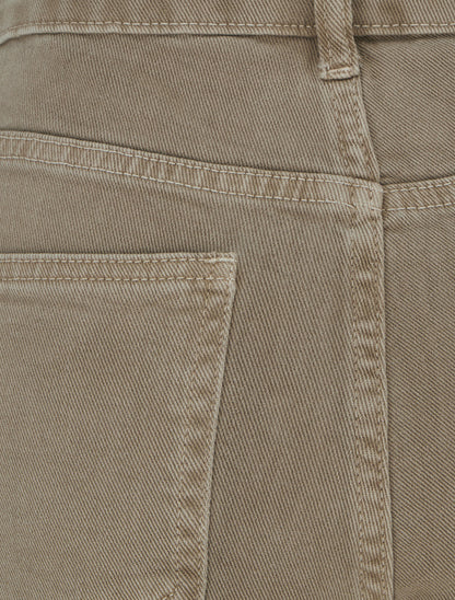 Jean uni wide leg - Beige - 3