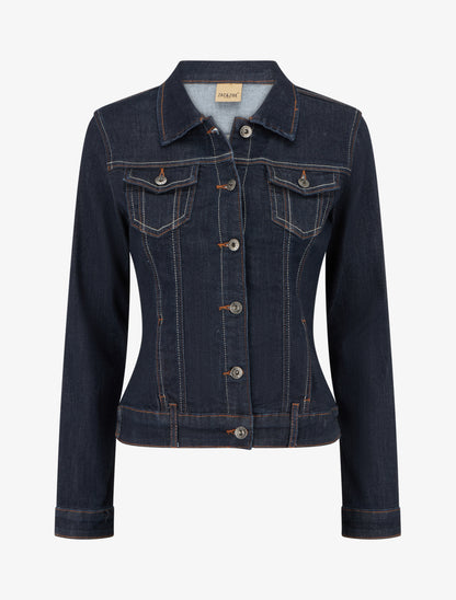 Veste en jean droite - Bleu brut - 1