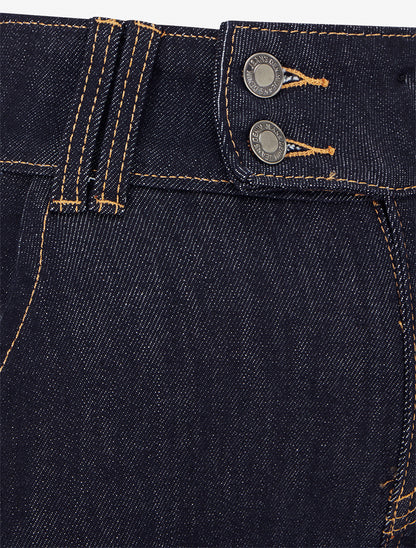Jean wide leg fermeture 2 boutons - Bleu brut - 3