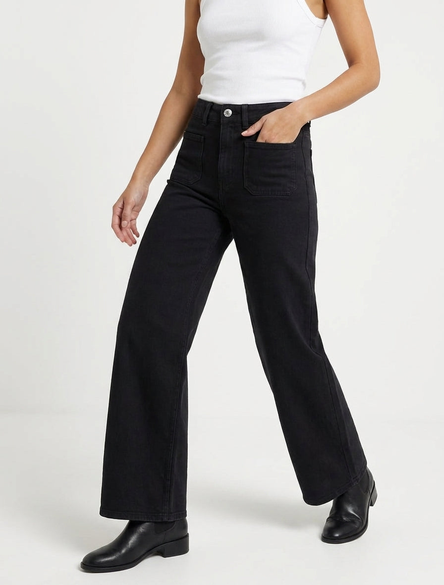 Jean con 4 bolsillos - Negro