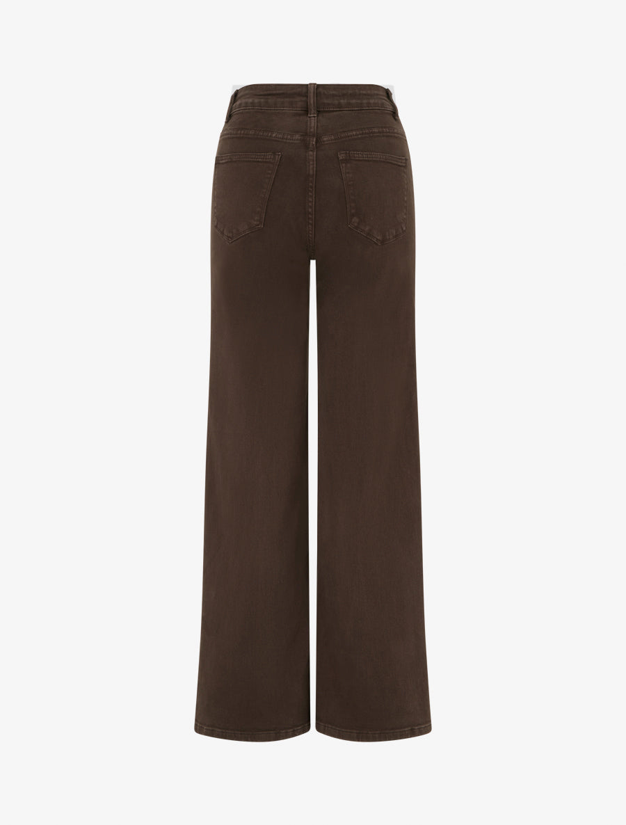 Jean uni à 4 poches - Marron - 2