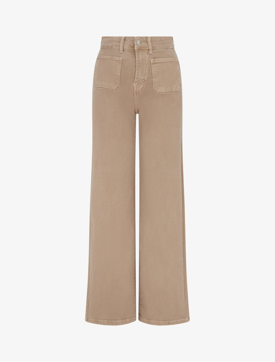 Jean uni à 4 poches - Beige - 1