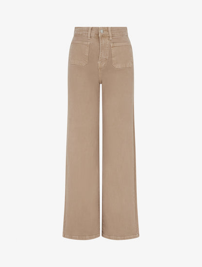 Jean uni à 4 poches - Beige - 1