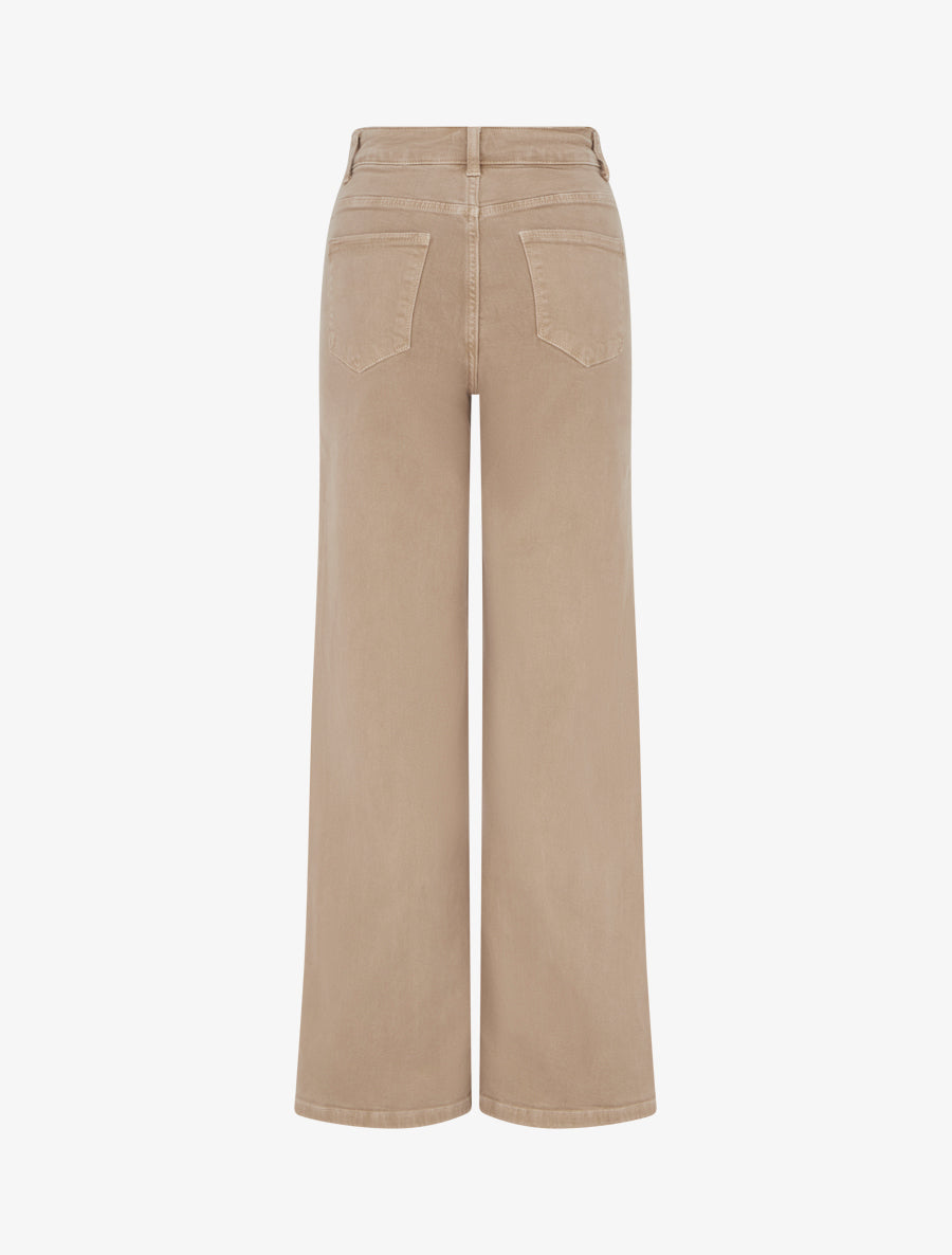 Jean uni à 4 poches - Beige - 2