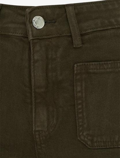 Jean uni à 4 poches - Kaki - 3