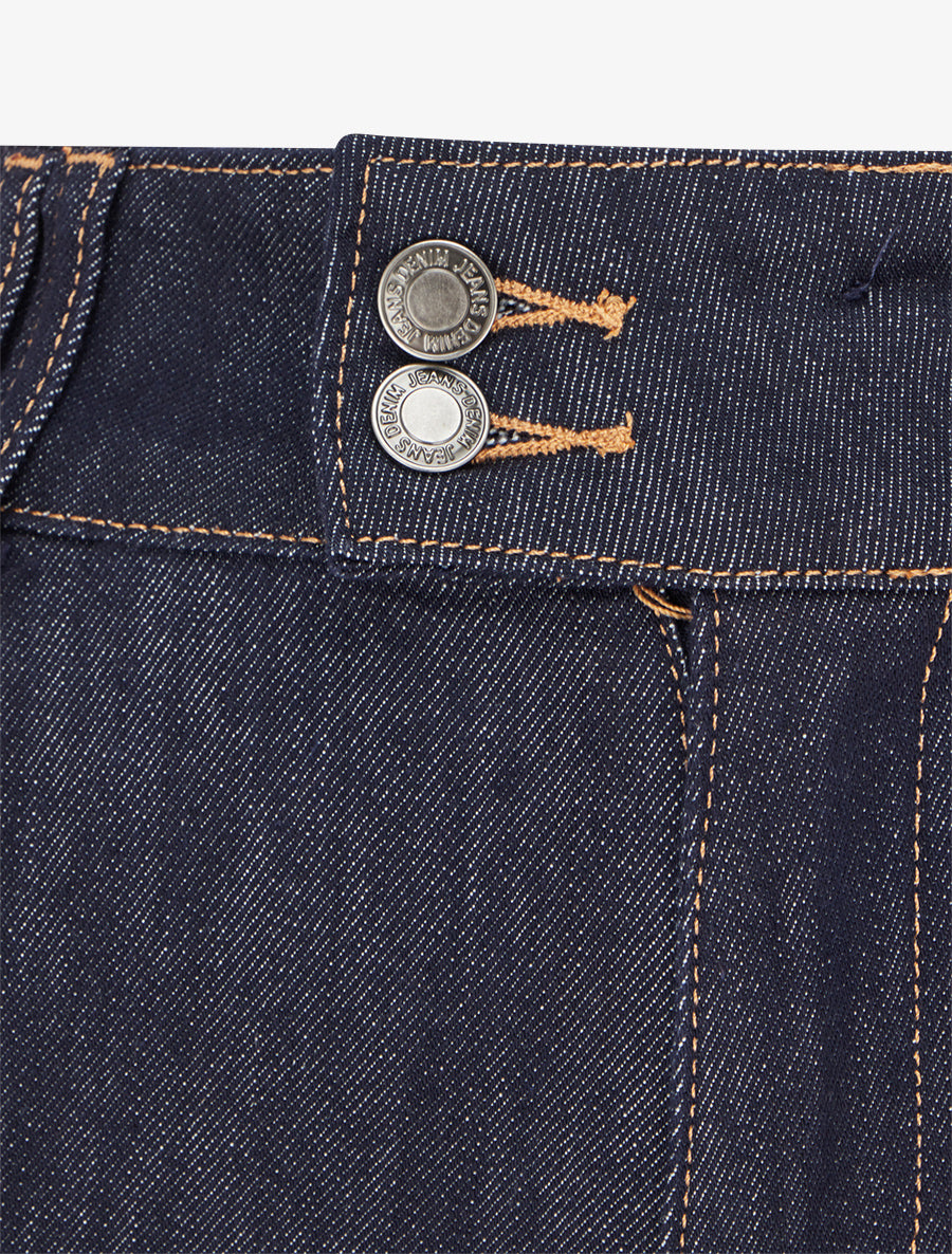 Jean wide leg coupe ample - Bleu brut - 3