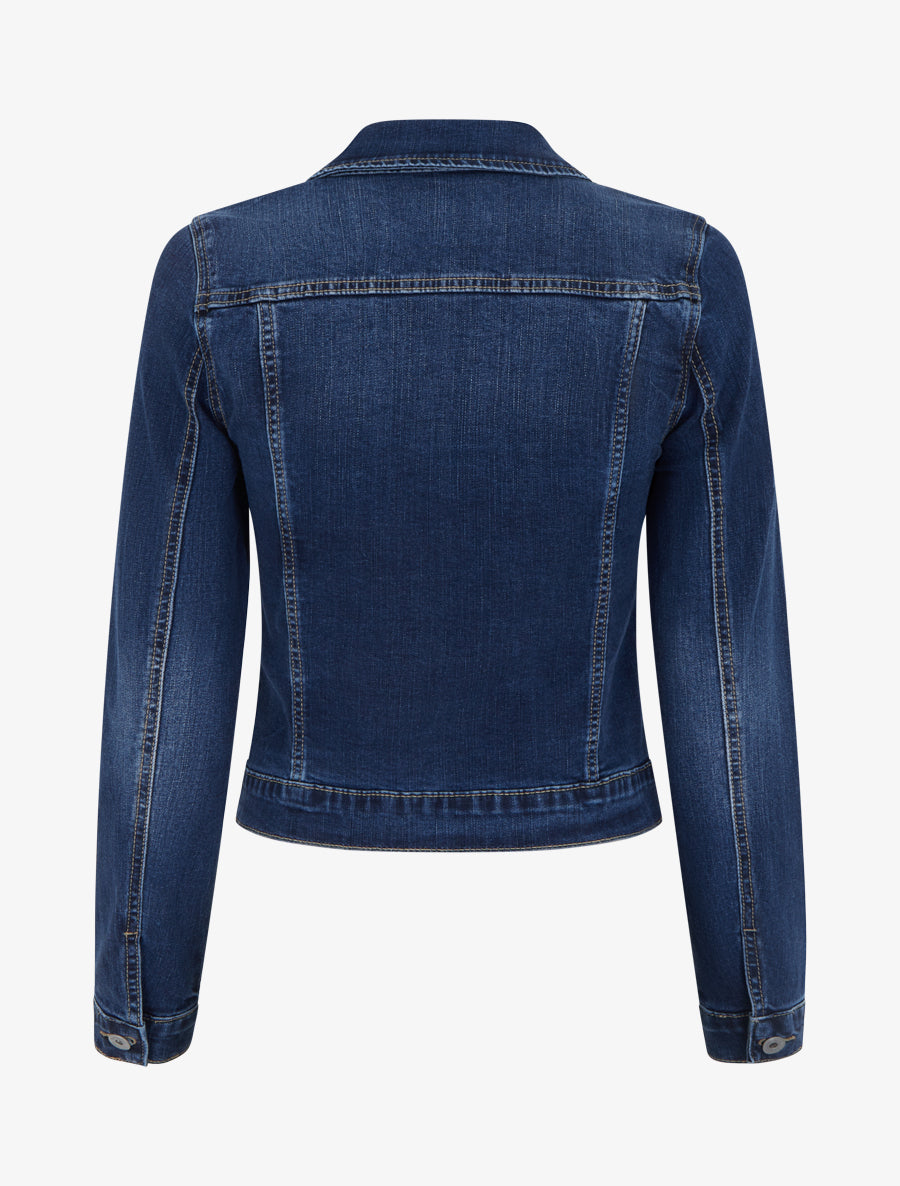 Veste en jean ajustée - Bleu - 2