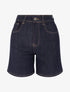 Short en jean coupe droite - Bleu brut - 1
