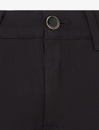 Pantalon coupe skinny uni taille haute - Noir - 3