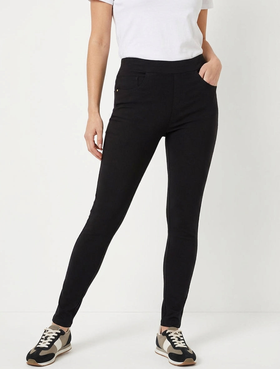 Jegging elástico ajustado - Negro