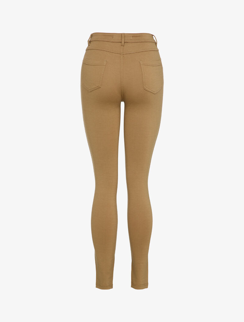 Pantalon stretch basique - Taupe - 2