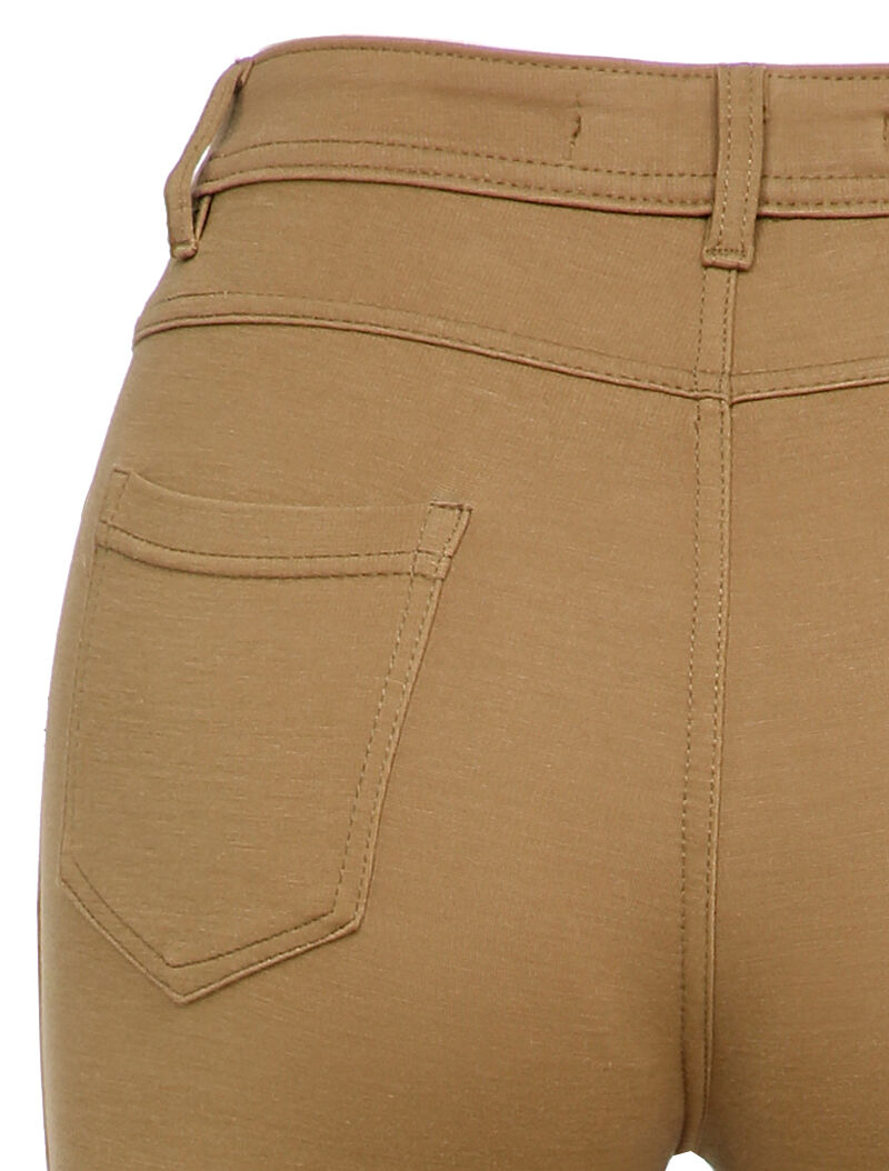 Pantalon stretch basique - Taupe - 3