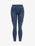 Jean slim style cargo - Bleu denim - 1