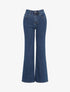 Jean droit à taille haute - Bleu denim - 3