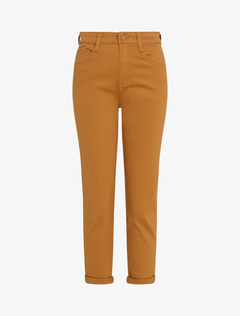 Mom jean 7/8 taille haute - Moutarde - 1