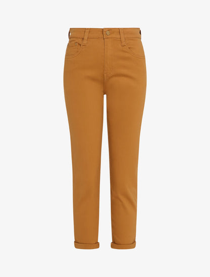 Mom jean 7/8 taille haute - Moutarde - 1