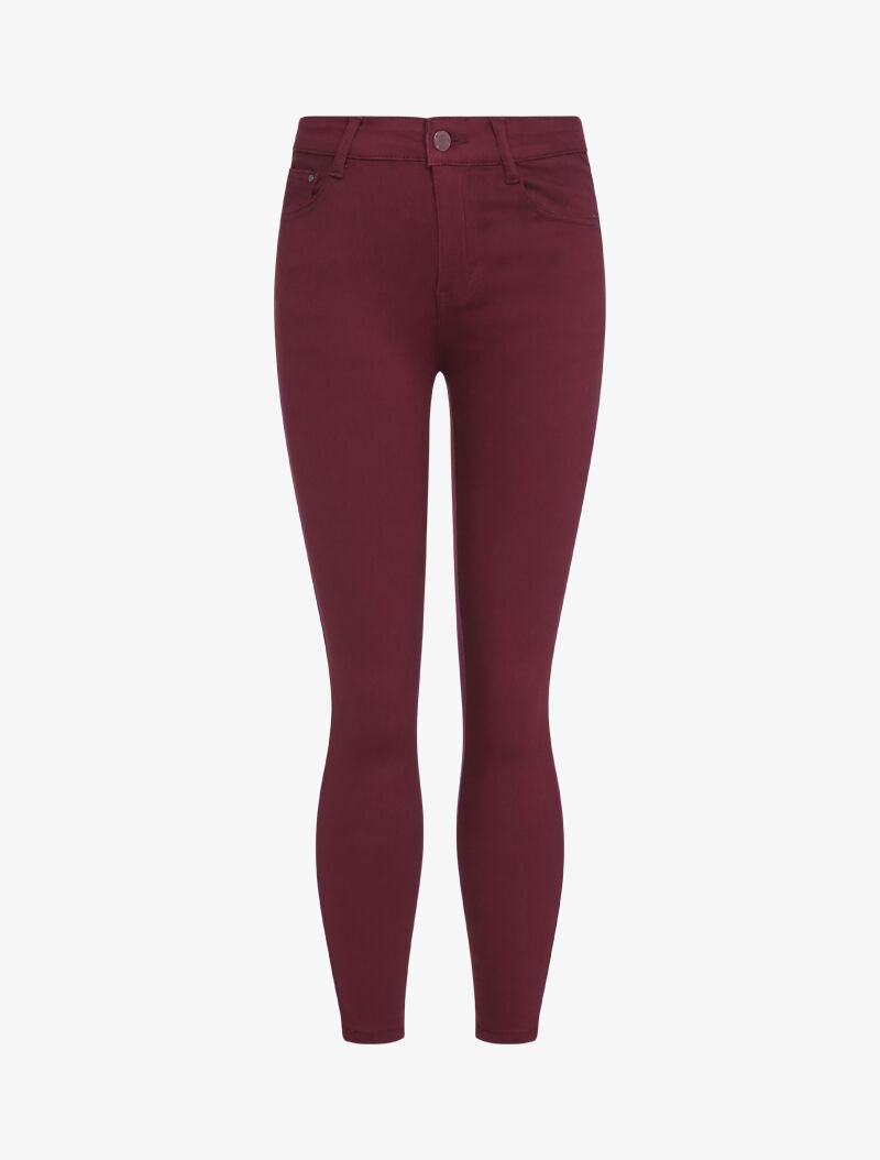 Jean slim uni - Lie de vin - 3