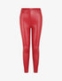 Legging ultra skinny en simili - Rouge - 4