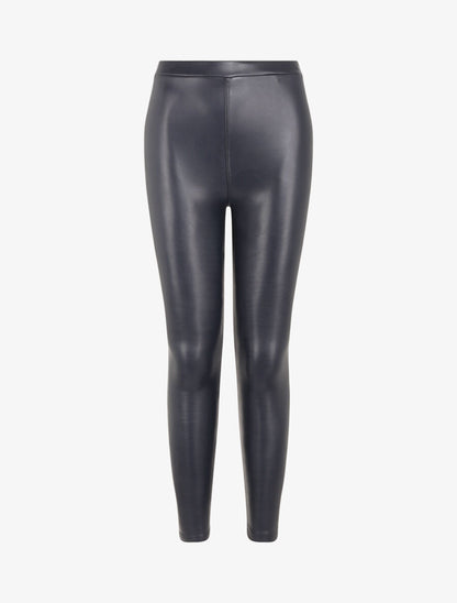 Legging ultra skinny en simili - Marine - 1