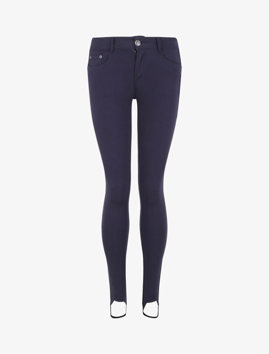 Fuseau style jean stretch - Marine - 4