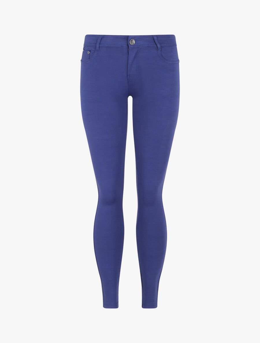 Pantalon taille basse basique - Bleu électrique - 1