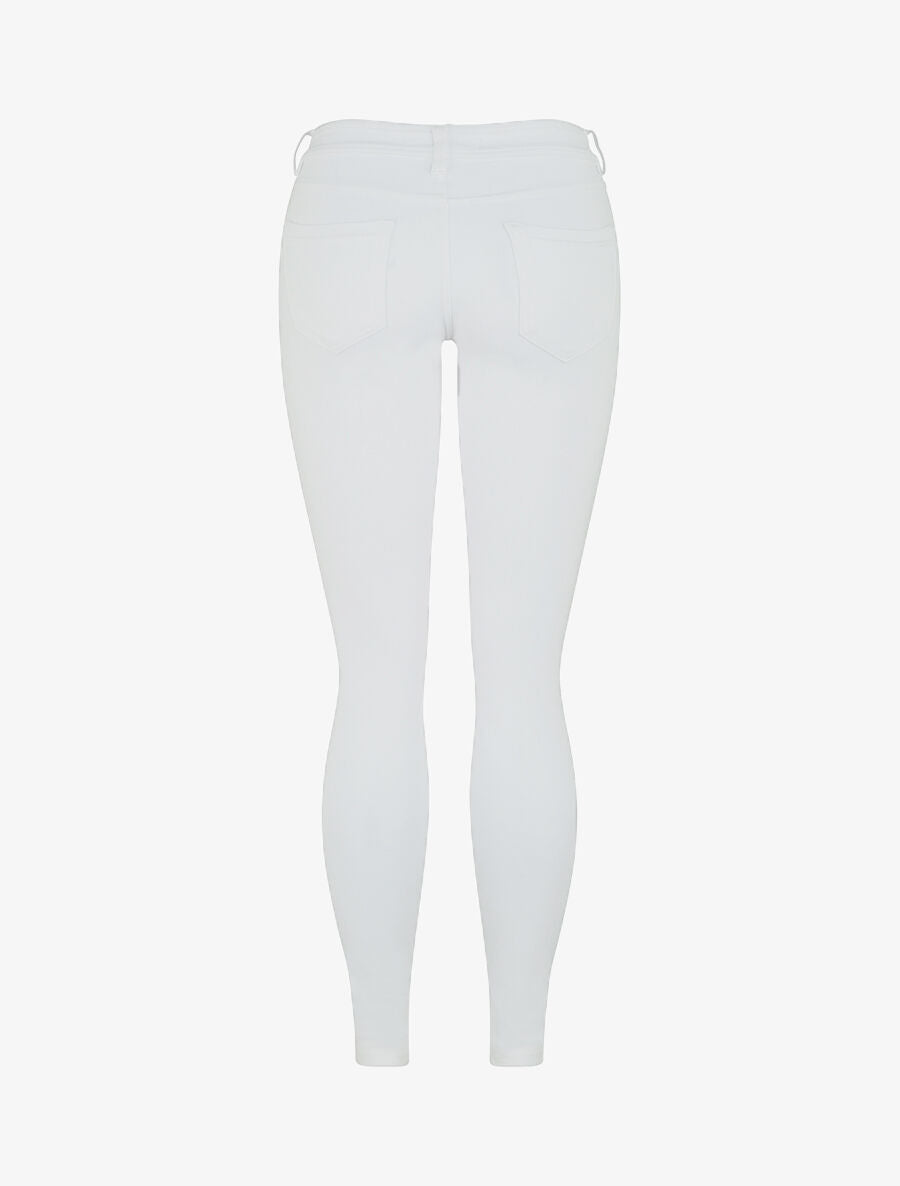 Pantalon ultra skinny à taille basse - Blanc - 2
