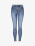 Jean ultra skinny délavé - Bleu - 1