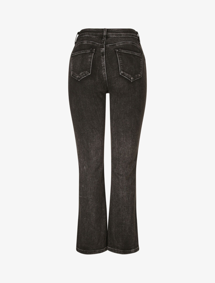 Jean flare à taille standard - Gris foncé - 2