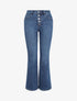 Jean flare délavé - Bleu - 4