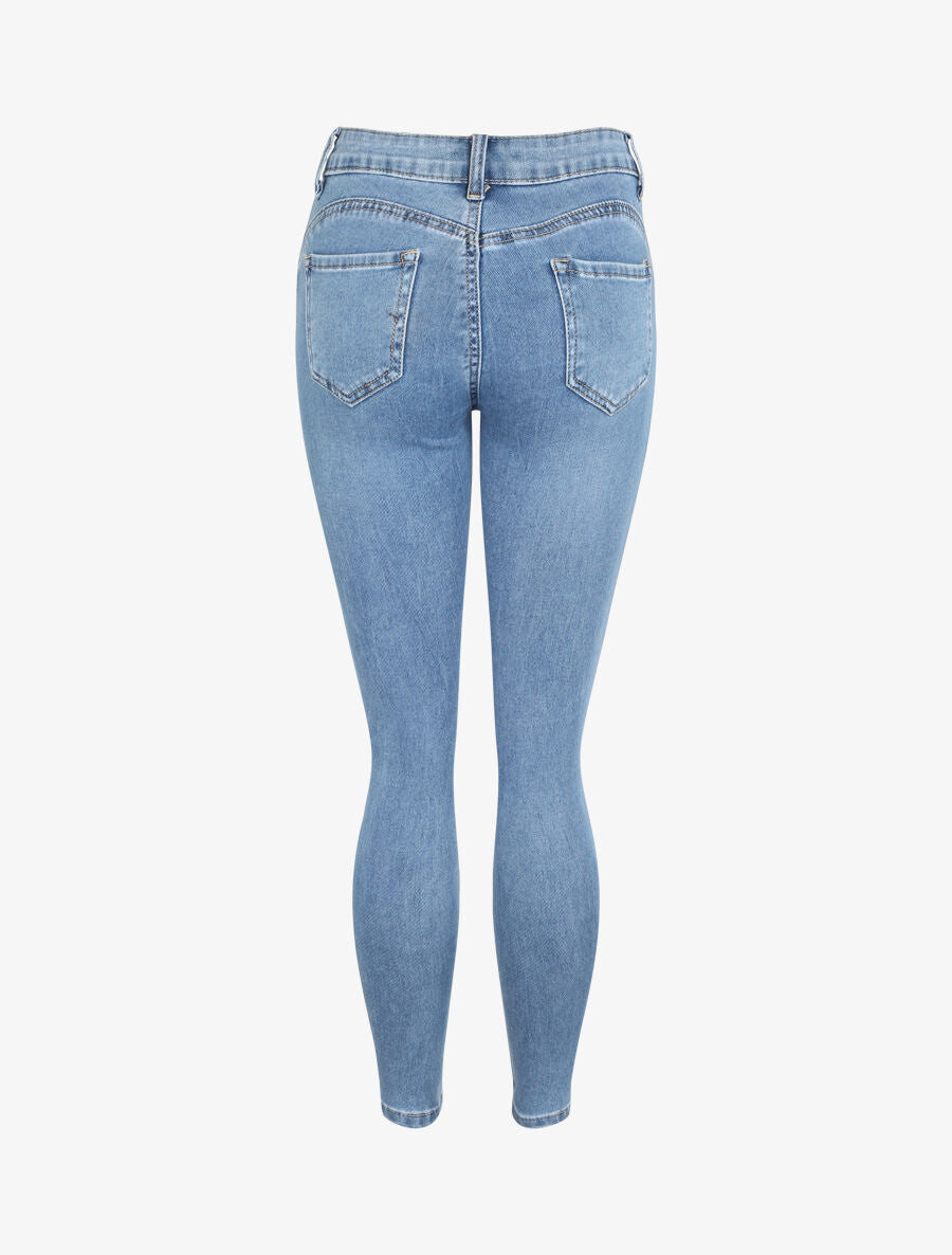 Jean push up coupe skinny - Bleu - 2