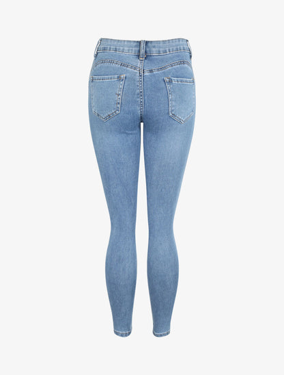 Jean push up coupe skinny - Bleu - 2