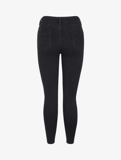 Jean push up coupe skinny - Noir - 2