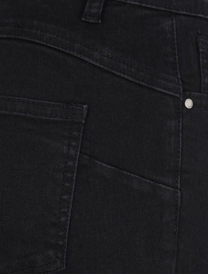 Jean skinny grande taille à taille haute - Noir - 3