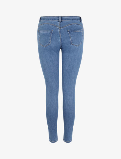 Jean skinny uni - Bleu - 2