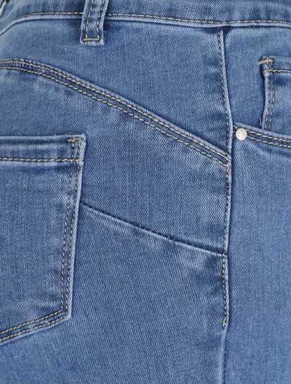 Jean skinny uni - Bleu - 3