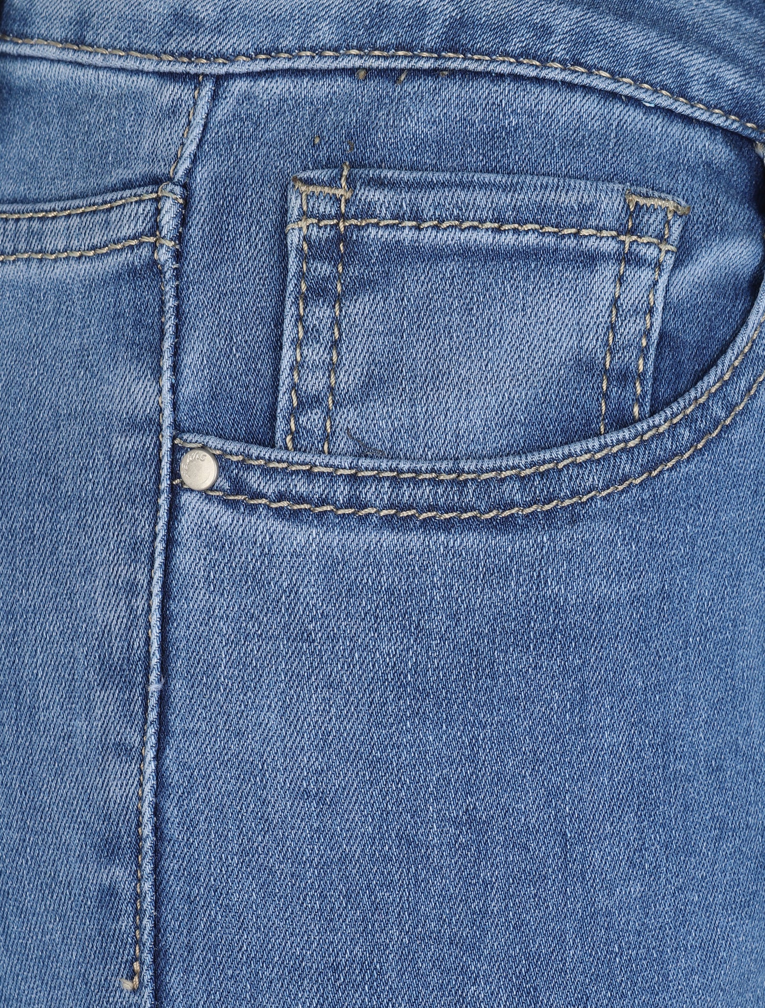 Jean skinny uni et stretch - Bleu - 3