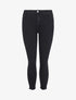 Jean 7/8 à taille standard et bords coupe franche - Noir - 1