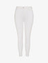 Jean skinny push up à coutures apparentes - Crème - 1